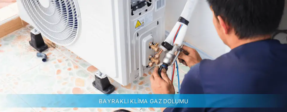 Bayraklı İlçemi Midea Klima Gaz Dolumu